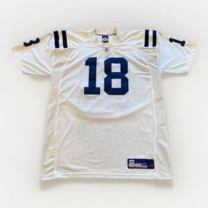 Reebok Indianapolis Colts #18 Peyton Manning Jersey Men's 2XL NFL Players White